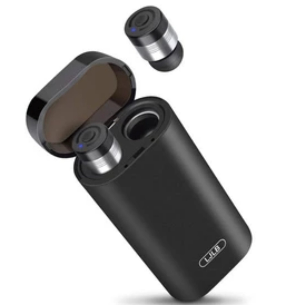 True wireless bluetooth headphones with charger